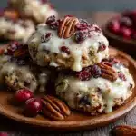 No-Bake Cranberry Pecan Praline Cookies Recipe
