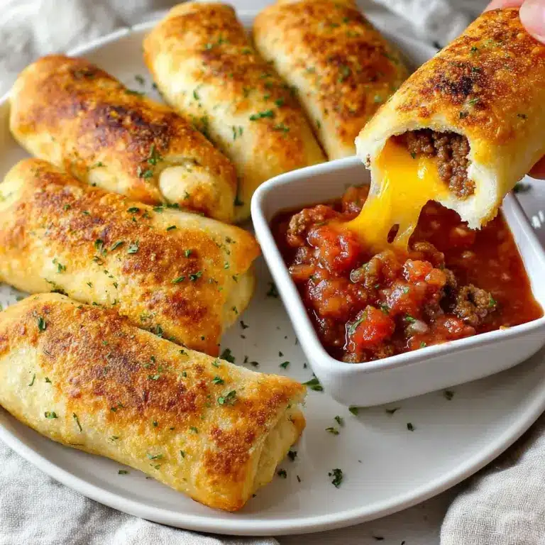 Cheesy Taco Stuffed Breadsticks with Taco Filling Recipe