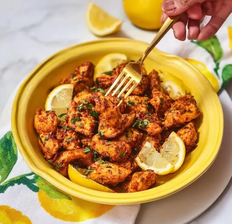 Air Fryer Lemon Chicken Bites Recipe