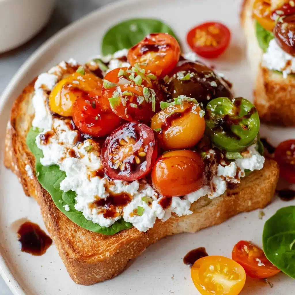 Tomato and Cottage Cheese Toast Recipe - Recipe Image
