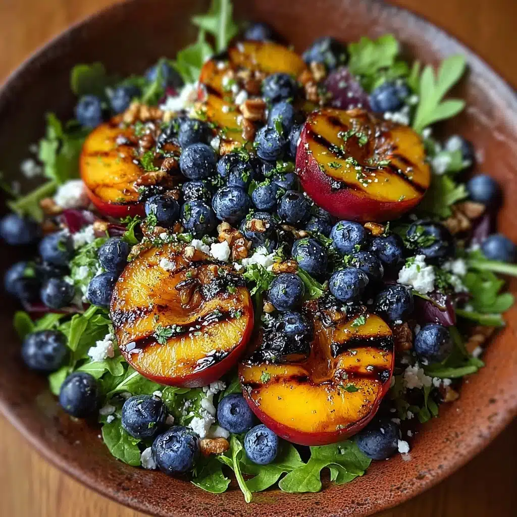 Grilled Peach Blueberry Salad Recipe - Recipe Image