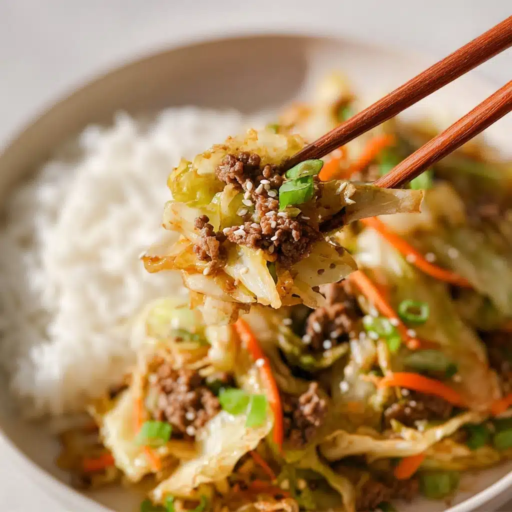 Chinese Ground Beef and Cabbage Stir-Fry Recipe