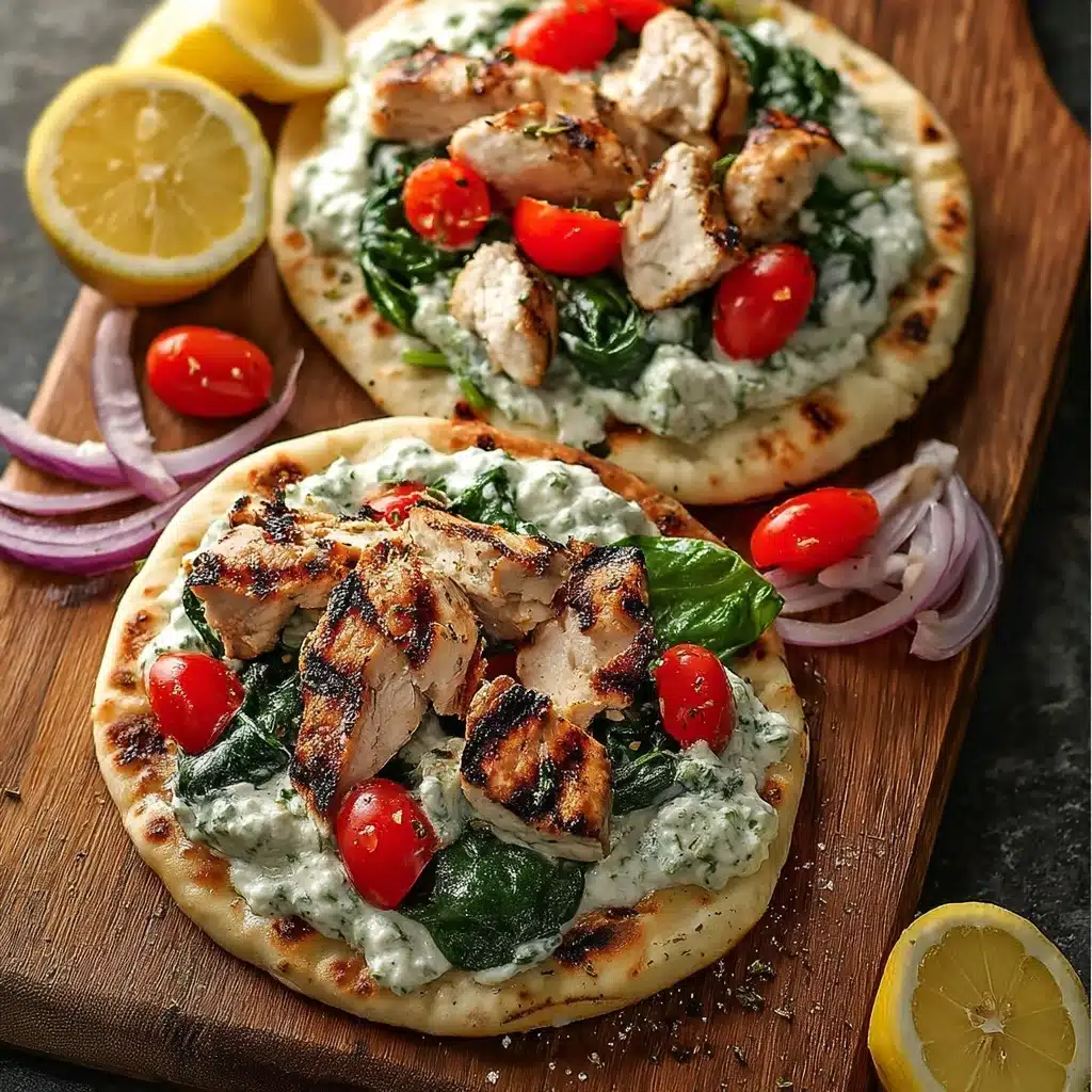 Tzatziki Chicken Pizza Recipe - Recipe Image