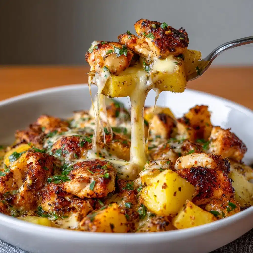 Garlic Parmesan Crockpot Chicken and Potatoes Recipe - Recipe Image