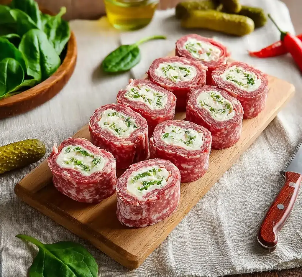 Irresistible Keto Salami Roll-Ups for Easy Snacking Recipe