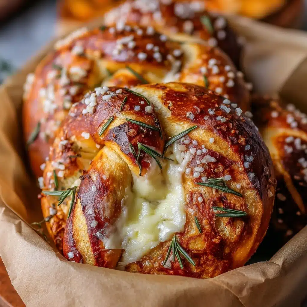 Rosemary Parmesan Mozzarella Pretzels Recipe - Recipe Image