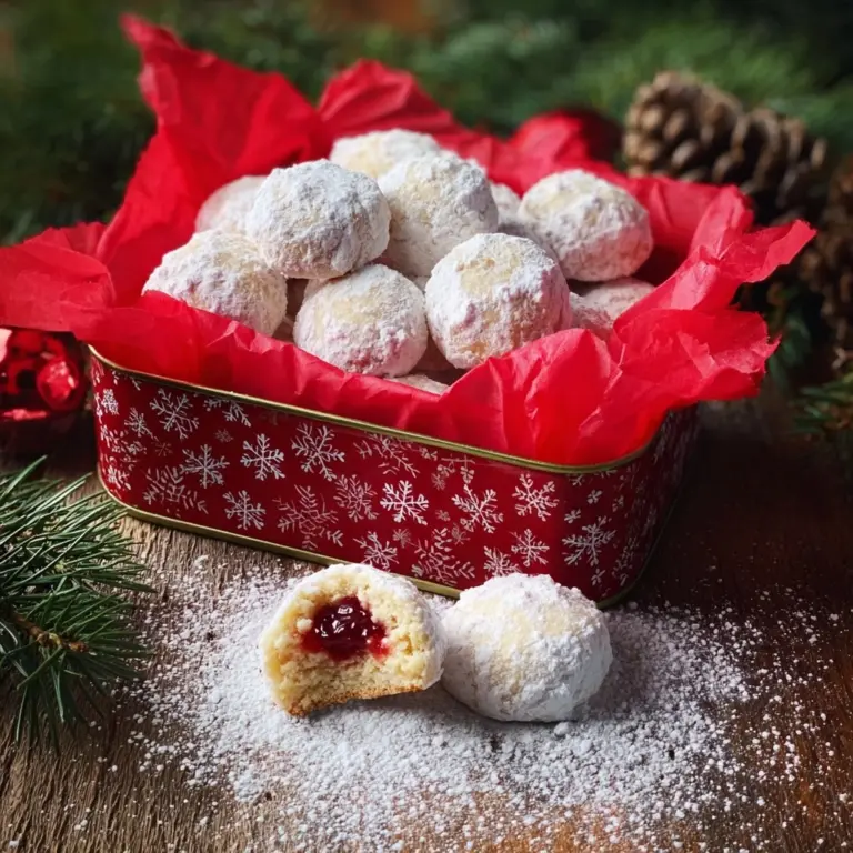 Cherry Snowball Cookies Recipe