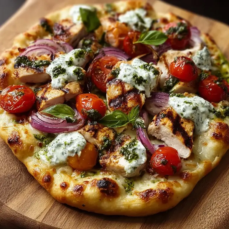 Tzatziki Chicken Pizza Recipe