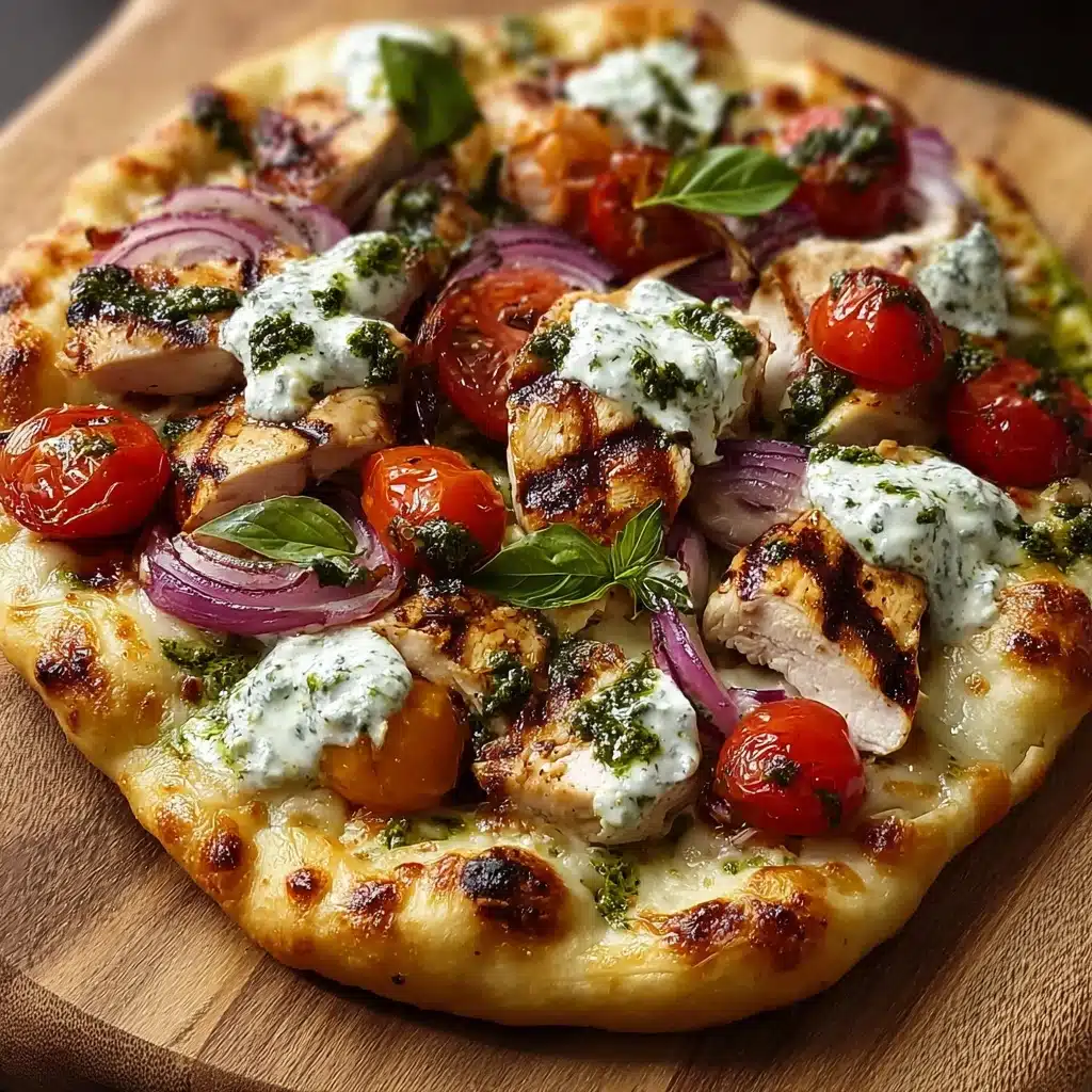 Tzatziki Chicken Pizza Recipe - Recipe Image