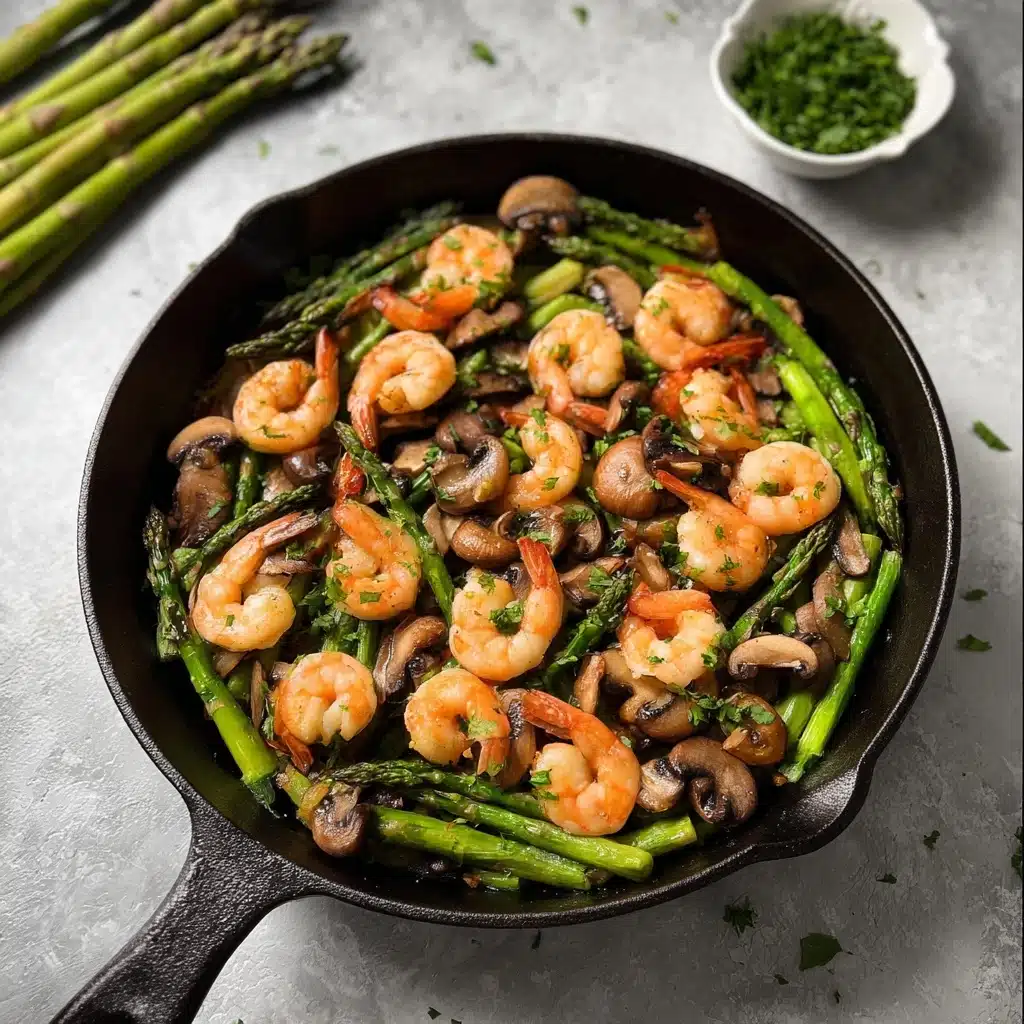 Shrimp and Asparagus Stir-Fry with Mushrooms Recipe - Recipe Image