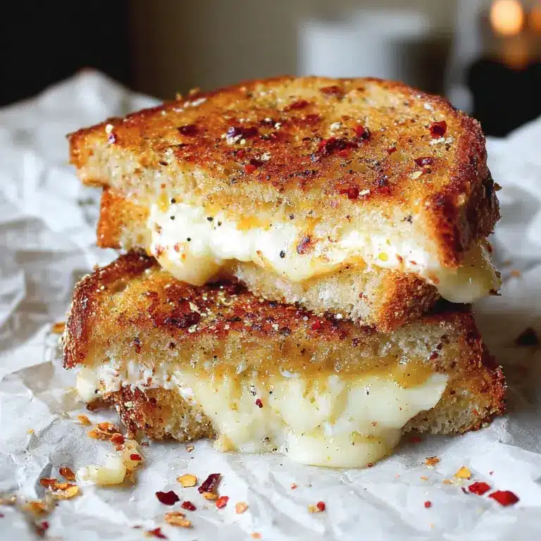 Goat Cheese Grilled Cheese with Honey and Red Pepper Flakes Recipe