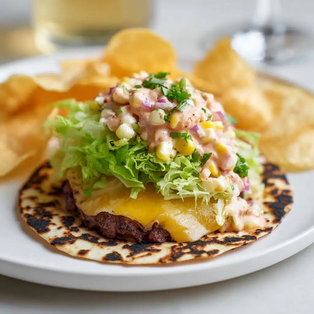 Street Corn Smash Burger Tacos Recipe - Recipe Image