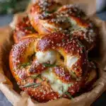 Rosemary Parmesan Mozzarella Pretzels Recipe