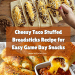 Cheesy Taco Stuffed Breadsticks with Taco Filling Recipe