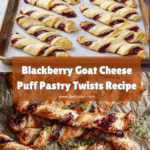 Blackberry Goat Cheese Puff Pastry Twists Recipe