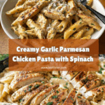 Healthy Garlic Parmesan Chicken Pasta Recipe