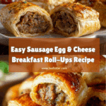The Ultimate Sausage Egg and Cheese Breakfast Roll-Ups Recipe