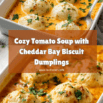 Best Tomato Soup with Cheddar Bay Dumplings Recipe