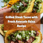 Grilled Steak Tacos with Avocado Salsa Recipe