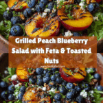 Grilled Peach Blueberry Salad Recipe