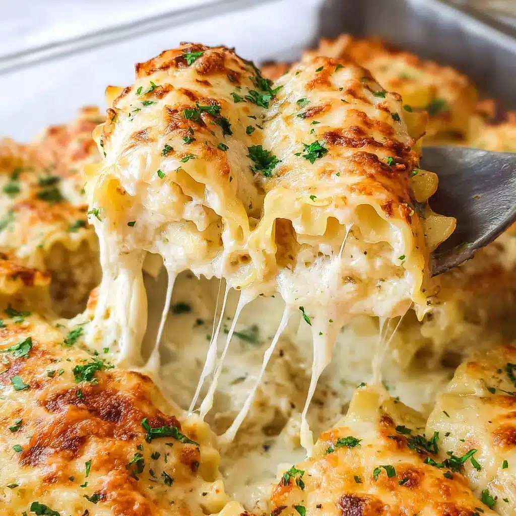 Chicken Alfredo Lasagna Rolls Recipe - Recipe Image