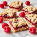 Five Ingredient Raspberry Shortbread Bars Recipe