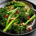 sweet chili roasted broccoli Recipe