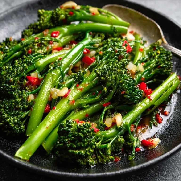 sweet chili roasted broccoli Recipe