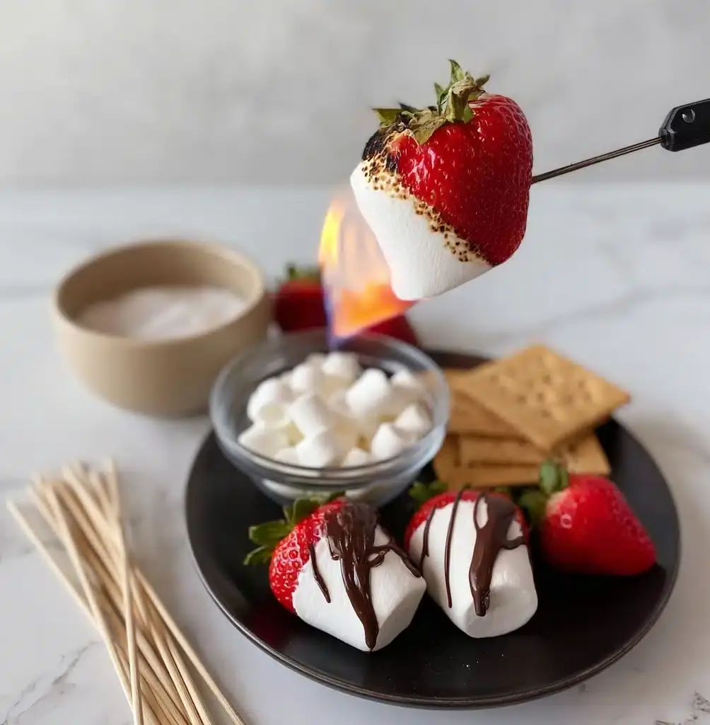 Toasted Marshmallow Strawberries Recipe