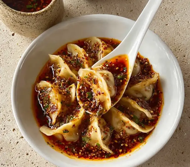 Steamed Dumplings with The Best Dipping Sauce Recipe