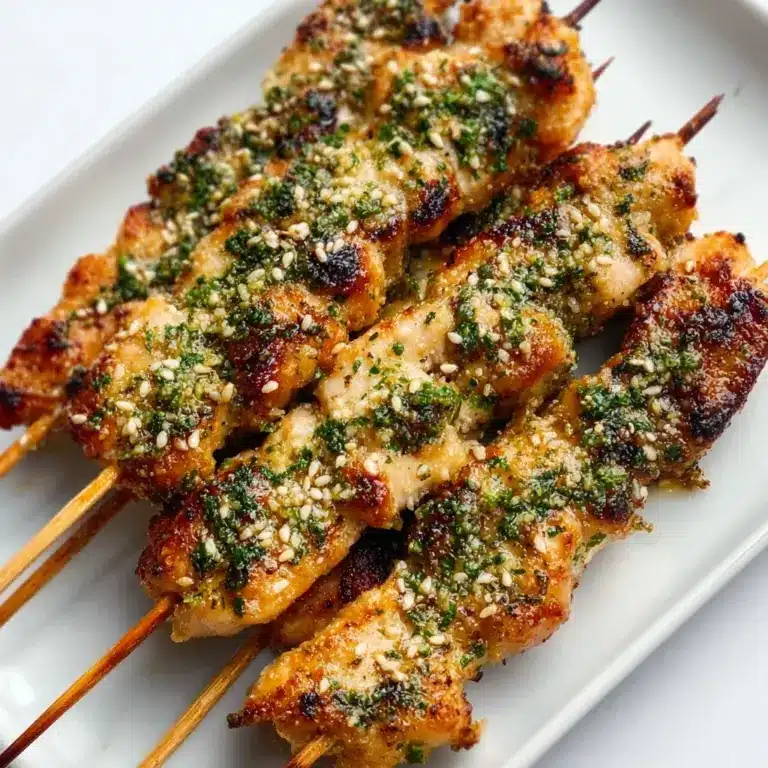 Ranch Garlic Parmesan Chicken Skewers Recipe