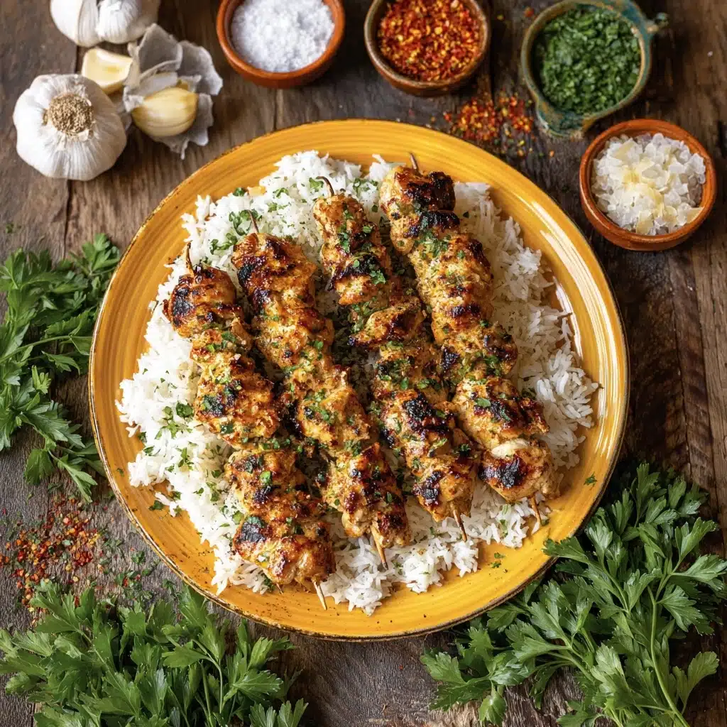 Ranch Garlic Parmesan Chicken Skewers Recipe - Recipe Image