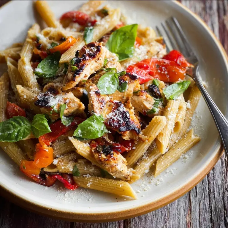 Grilled Chicken Pasta Salad with Balsamic Vinaigrette – Easy Recipe