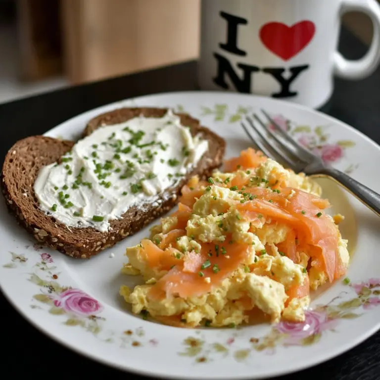 Scrambled Eggs with Smoked Salmon Recipe