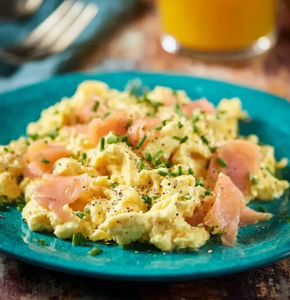 Scrambled Eggs with Smoked Salmon Recipe