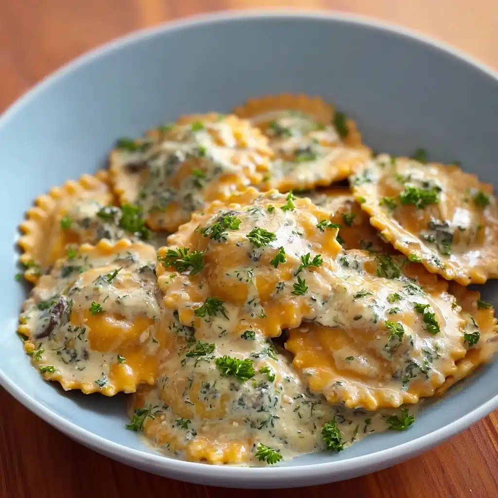 Easy Butternut Squash Ravioli with Maple Cream Sauce Recipe - Recipe Image
