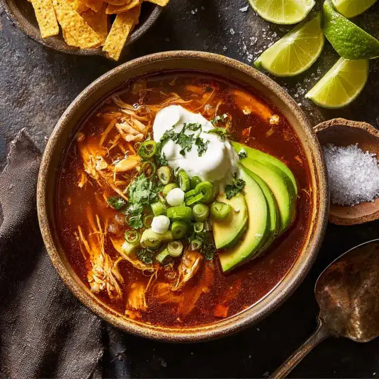Poblano Chicken Tortilla Soup Recipe