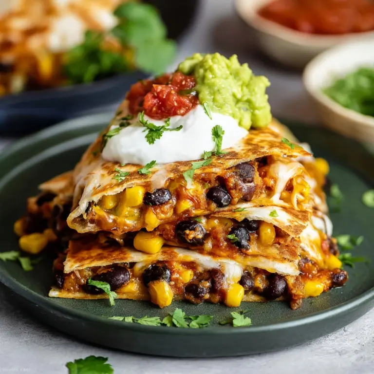Crispy Black Bean Quesadillas Recipe