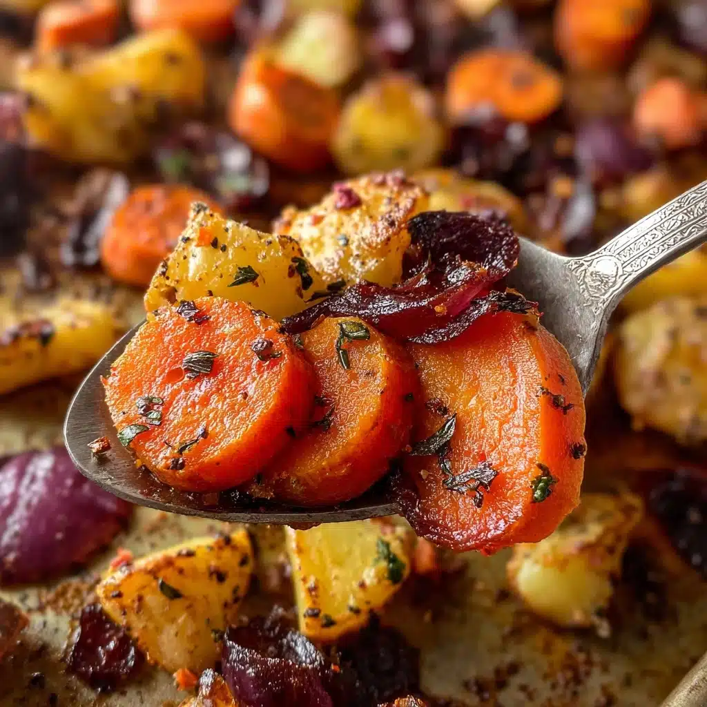 Maple Dijon Roasted Carrots and Apples Recipe - Recipe Image