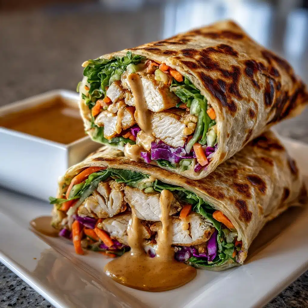 Thai Peanut Chicken Wraps Recipe - Recipe Image
