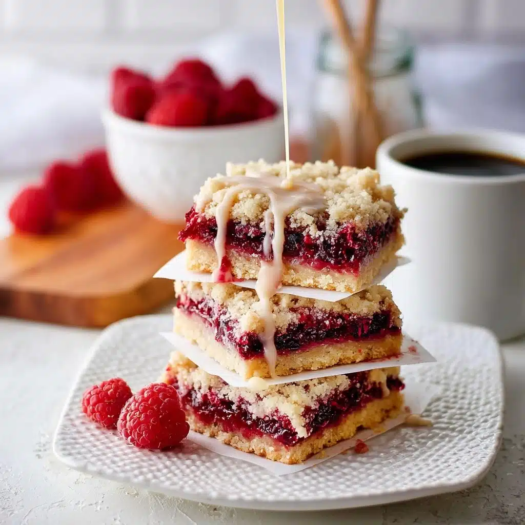 Five Ingredient Raspberry Shortbread Bars Recipe - Recipe Image