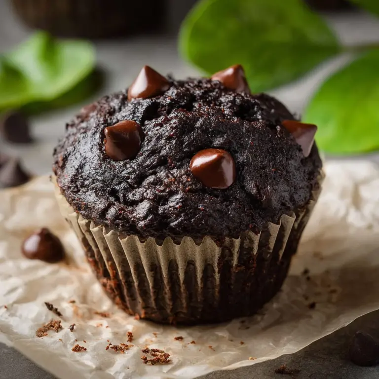 Chocolate Spinach Muffins Recipe