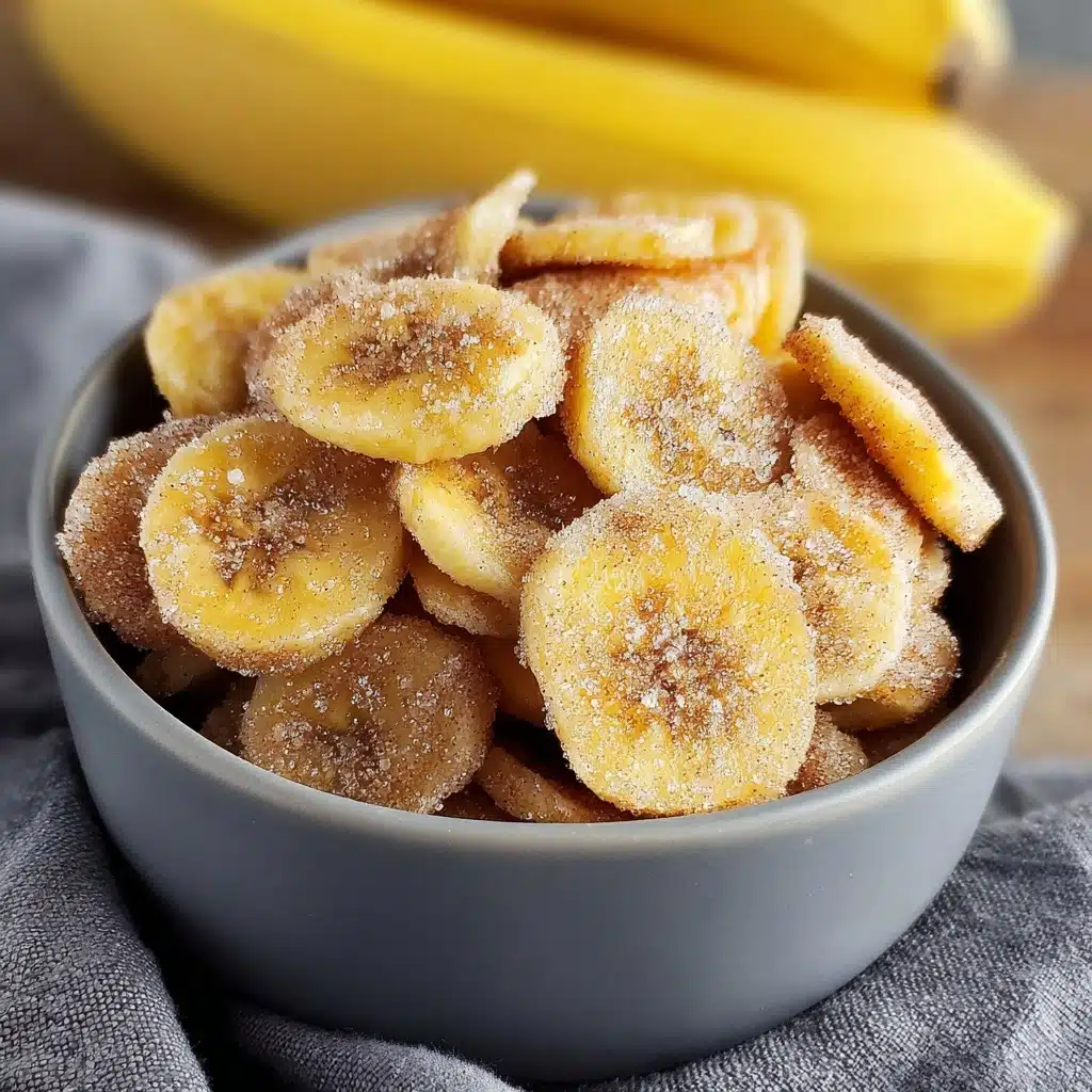 Cinnamon Sugar Air Fryer Banana Chips Recipe - Recipe Image