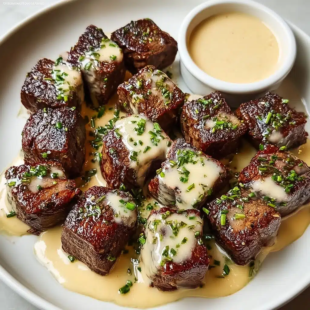 Easy Garlic Butter Steak Bites with a Rich Parmesan Cream Sauce
 - Recipe Image