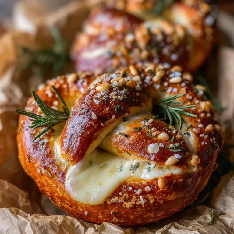 Mozzarella Stuffed Soft Pretzels Recipe