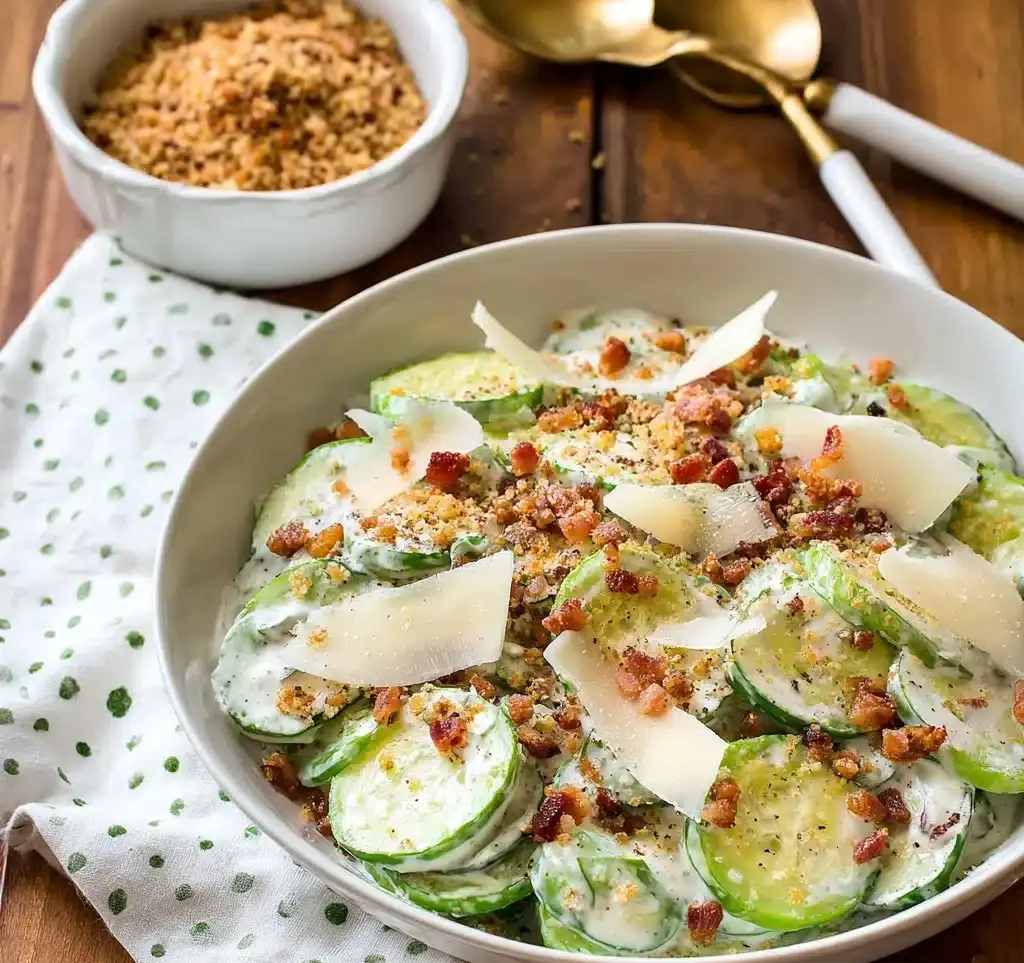 Cucumber Caesar Salad Recipe