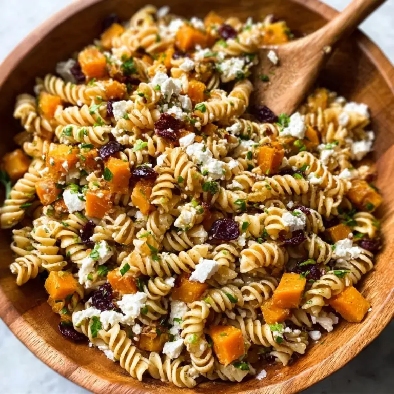 Fall Pasta Salad with Butternut Squash and Brussels Recipe