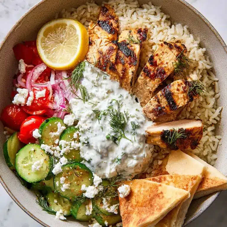 Chicken Tzatziki Bowls Recipe