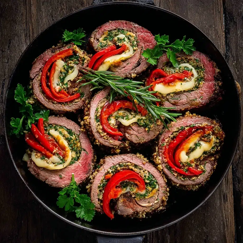 Italian Stuffed Flank Steak: An Amazing Ultimate Recipe - Recipe Image