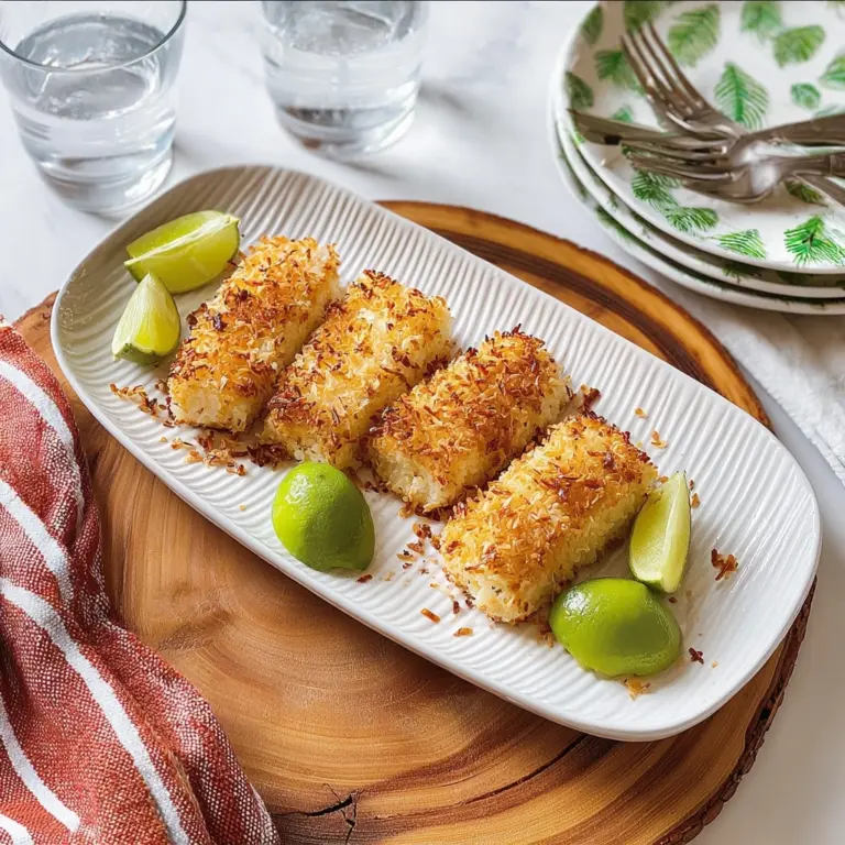 Tropical Paradise Coconut Crusted Fish Fillets Recipe